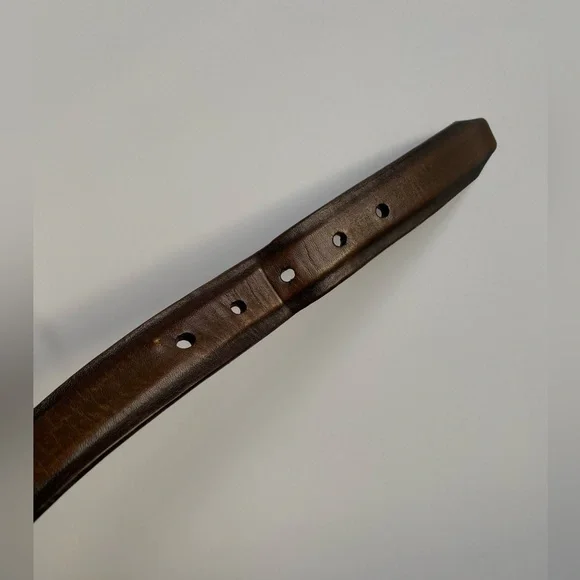 Thursday Men’s Refined Leather Belt Black Coffee Size 40 - Picture 5 of 9